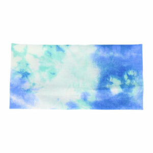 Haarband Blauw Groen 11cm - Tie Dye Patroon – Comfortabel & Modieus