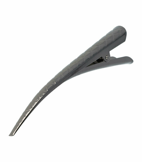 2110680939 Haarspeld Duckklem 13cm – Basic – Ruitpatroon – Metaal – Antraciet Grijs