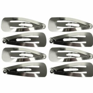 Haarspeld Klikklak 3 cm - Basic Mini - Zilver - Set van 8