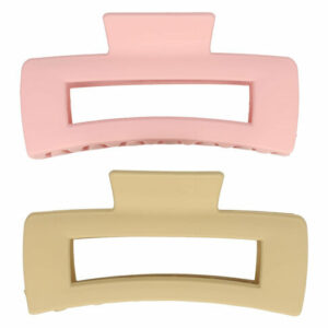 Haarspeld Haarklemmen 11cm – Groot Recht Model – Beige Roze – Set van 2