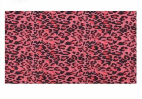 2110714296 Haarband multifunctioneel - Panter patroon 45x25cm - Roze