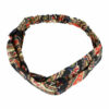 2110714368 Haarband Twist 5cm – Paisleyprint – Gladde Stof – Multicolor Zwart