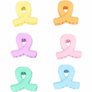 Haarspeld Haarklemmen 2cm – Klein Lusvorm – Pastel Kleuren – Set van 6