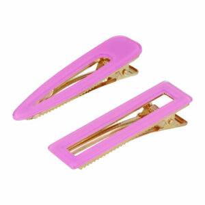 Haarspeld Duckklemmen 6cm – Open Vorm – Paars – Set van 2