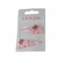 2110723383 Haarspeld Klikklak 4 cm - Olifant Vilt - Roze - Set van 2