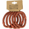 2110727436 Haarelastieken basic - Hair Tie - Bruin - Set van 5
