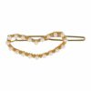 2110727469 Haarspeld haarclip - Hart parel 5cm - Goud wit