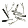 2110727511 DIY haarspeld recht 4,7 cm – metalen alligatorspeldjes – zilver – set van 10