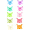 2110727538 Haarspeld Haarklemmen 2,5cm – Klein Vlindervorm – Blauw Groen Geel Roze Paars Oranje – Set van 10