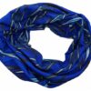 2110727562 Haarband multifunctioneel - Vlammen patroon 45x25cm - Blauw