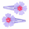 2110727787 Haarspeld Klikklak 5 cm - Bloem Vilt - Paars - Set van 2