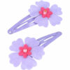2110727793 Haarspeld Klikklak 5 cm - Bloem Vilt - Paars - Set van 2