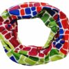 2110727883 Haarband multifunctioneel - Blok patroon 45x25cm - Multicolor
