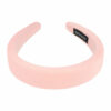 2110731957 Haarband Diadeem 3cm – Dik Gevuld – Effen Kleur Stof – Handmade – Roze