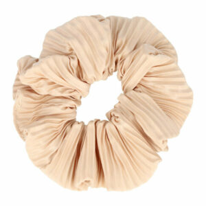 Haarelastiek Scrunchie – Ribbel Stof – Beige