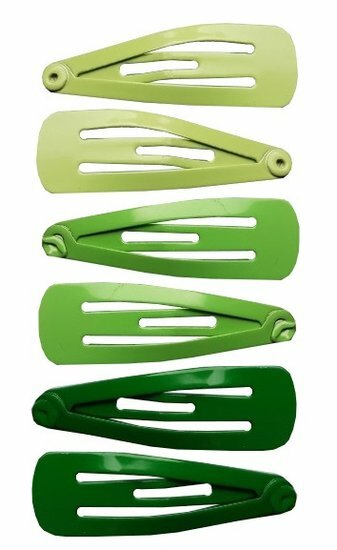 2110732119 Haarspeld Klikklak 3 cm – Basic Mini – Groen – Set van 6