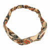 2110732251 Haarband Twist 5cm – Paisleyprint – Gladde Stof – Multicolor Beige Bruin