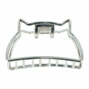 Haarspeld Haarklem 7cm – Kat Vorm – Metaal – Zilver