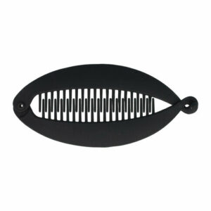 2110750074 Haarspeld bananenklem - Staartklem basic matte kleur 14cm - Zwart