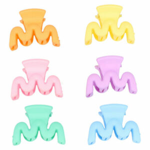 Haarspeld Haarklemmen 2,5cm – Klein Wavevorm – Pastel Kleuren – Set van 6