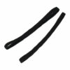 2110759341 Haarband sport - Elastiek anti-slip 1cm - Zwart - Set van 2
