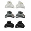 Haarspeld Haarklemmen 3cm – Glans – Transparant Zwart Zilver – Set van 6