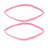 2110763901 Haarband sport - Elastiek anti-slip 1cm - Roze - Set van 2