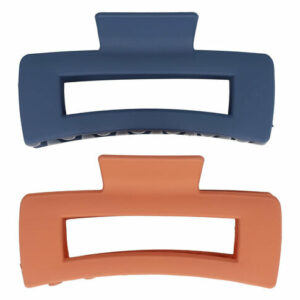Haarspeld Haarklemmen 11cm – Groot Recht Model – Bruin Blauw – Set van 2