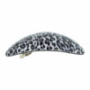2110763961 Haarspeld Patentspeld Ovaal 10cm – Panter Patroon – Grijs/Zwart