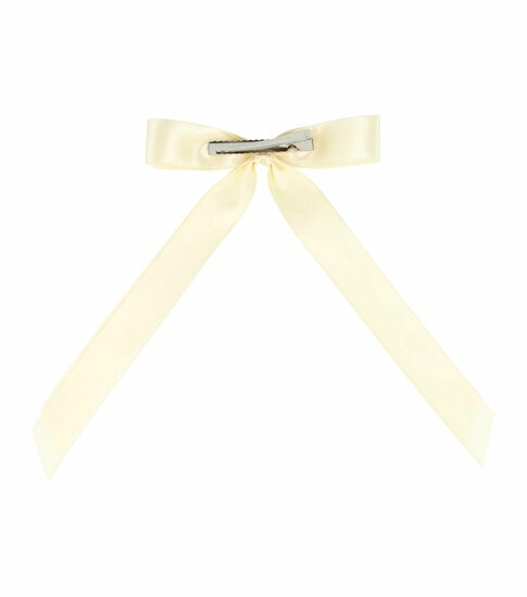 2110764198 Haarspeld Duckklem 12cm – Strik met 20cm Linten – Creme
