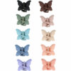 2110764219 Haarspeld Haarklemmen 2,5cm – Klein Vlindervorm – Blauw Groen Bruin Roze Beige Paars Zwart – Set van 10