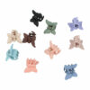 2110764222 Haarspeld Haarklemmen 2,5cm – Klein Vlindervorm – Blauw Groen Bruin Roze Beige Paars Zwart – Set van 10