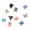 2110764225 Haarspeld Haarklemmen 2,5cm – Klein Vlindervorm – Blauw Groen Bruin Roze Beige Paars Zwart – Set van 10