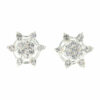 Haarspeld curlies - Bloem 1,5cm - Zilver - Set van 2