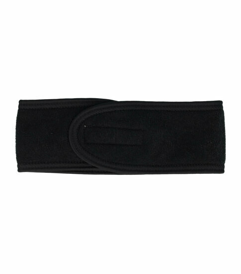 2110768134 Haarband Make-Up – Beauty hoofdband 8 cm – Verstelbaar met klittenband – Zwart