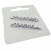 2110768218 Haarspeld schuifspeldjes - 6 strass steentjes 4cm - Zilver - Set van 2