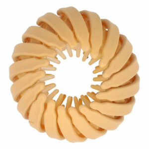 Haarspeld Haarklem – Vogelnest Knotklem – Kunststof – Beige
