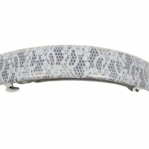 Haarspeld Patentspeld 9cm  – Glitter Kant Patroon – Wit