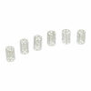 2110771047 Haarspeld haarringen - Dreadlock cuffs opengewerkt 1,4cm - Zilver - Set van 30