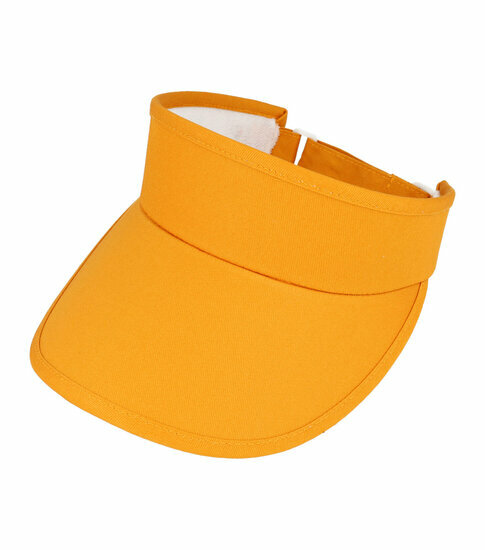 2110771176 Zonneklep verstelbaar – stevige klep – one size – lichtoranje