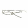 2110774881 Haarspeld Haarclip 5cm - Strik - Strass Steentjes - Zilver