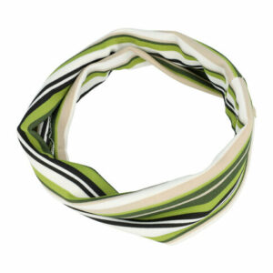 Haarband stof - Streep patroon 8cm - Groen