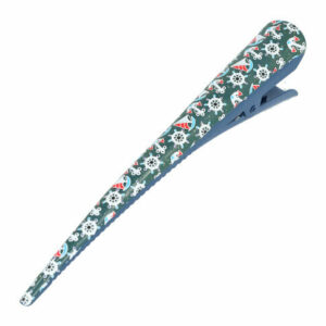 Haarspeld Duckklem 13cm – Basic – Maritiemprint – Metaal – Blauw