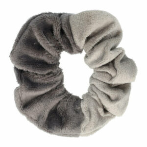 Haarelastiek Scrunchie – Basic – Velvet Stof – Duo Grijs