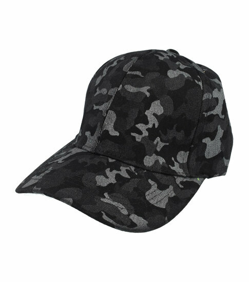 2110774992 Cap pet verstelbaar – camouflageprint – one size – zwart