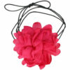 2110775073 Haarband bloem - Veter striklint - Fuchsia roze