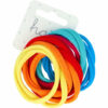 2110775208 Haarelastieken basic - Endless multicolor – Rood roze geel oranje blauw - Set van 12