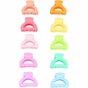 Haarspeld Haarklemmen 2,5cm – Klein Halfrond – Blauw Groen Geel Roze Paars Oranje – Set van 10
