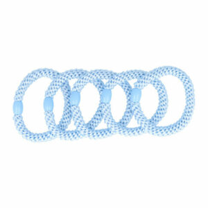 Haarelastieken basic - Hair Tie - Lichtblauw - Set van 5