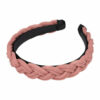 2110778838 Haarband Diadeem 2,5cm – Gevlochten Rubberlook – Roze